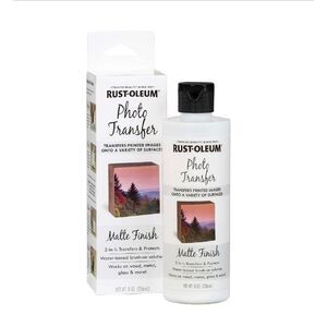 Rust-Oleum Photo Transfer Solution Matte Clear Interior 8 oz Multi-Surface Craft